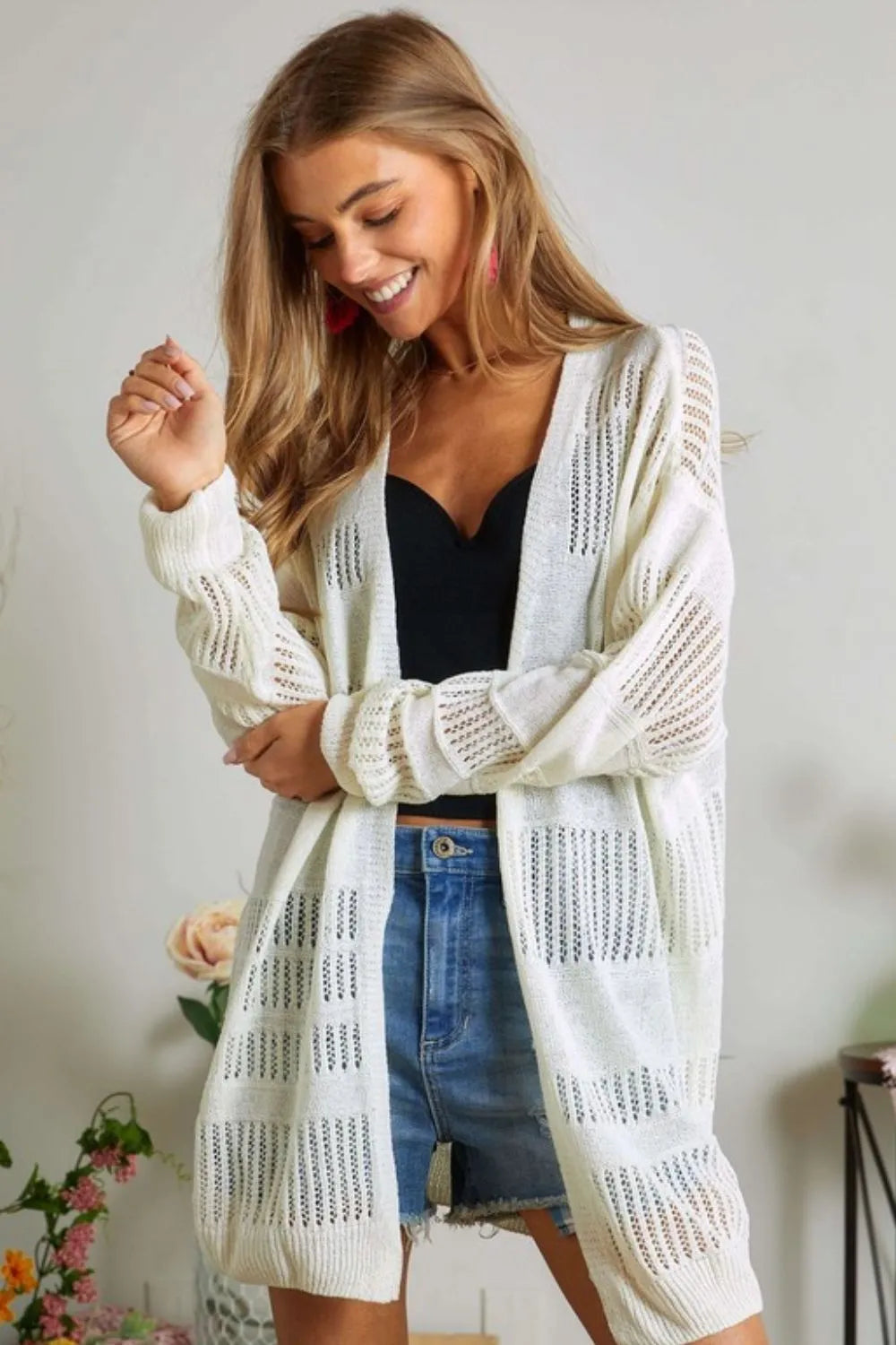 ADORA Lightweight Sweater Knit Cardigan-0