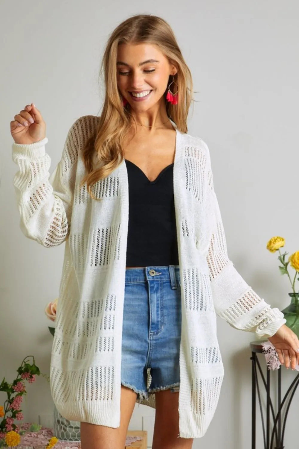ADORA Lightweight Sweater Knit Cardigan-1