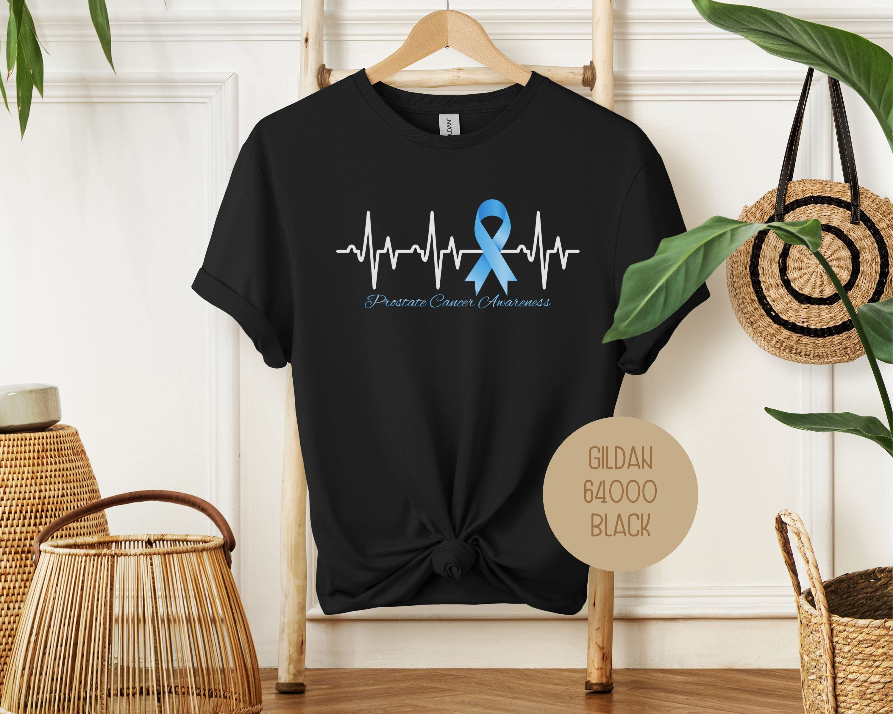 Prostate Cancer Blue Ribbon Awareness Shirt