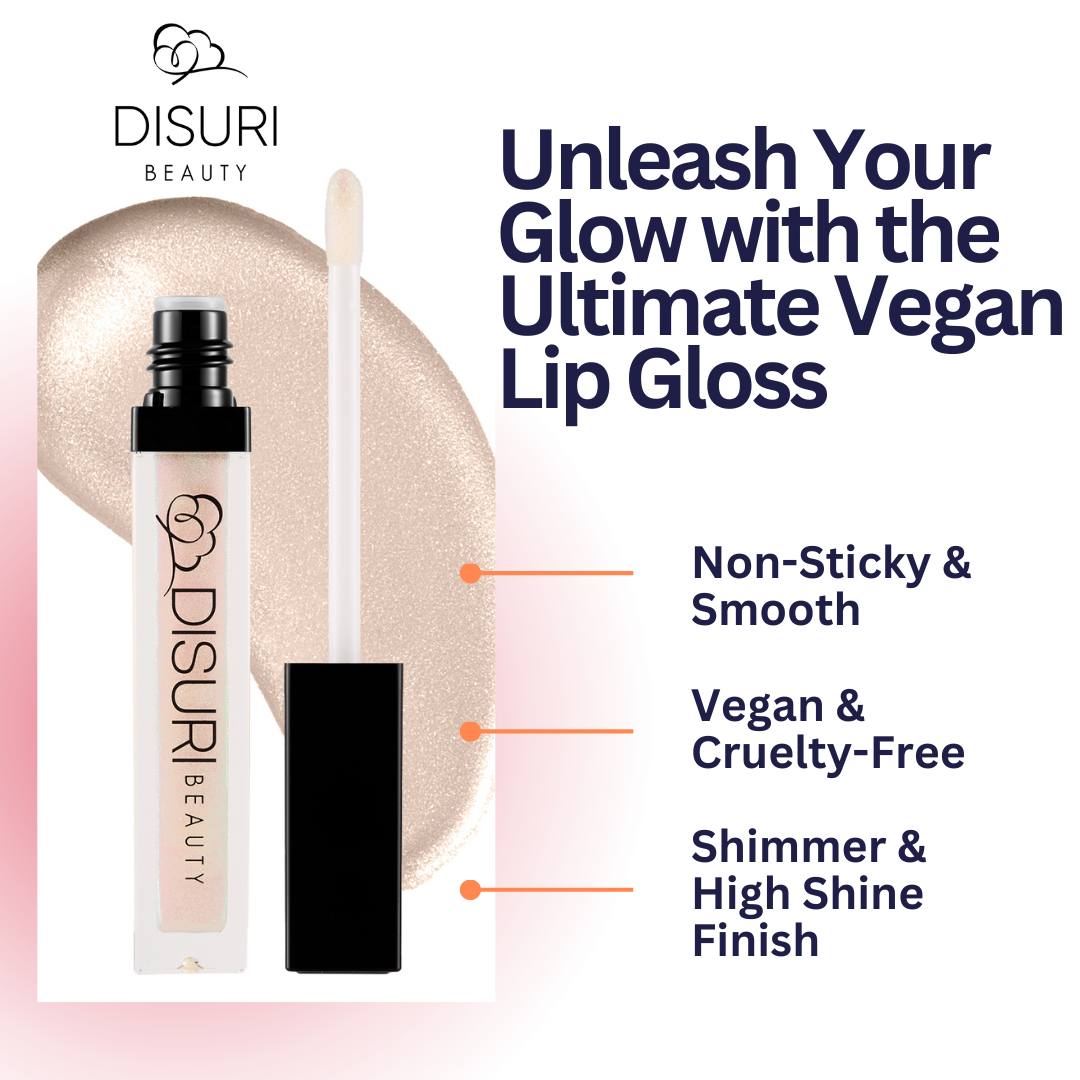 DISURI Beauty Shimmer Lip Gloss - Ice Queen