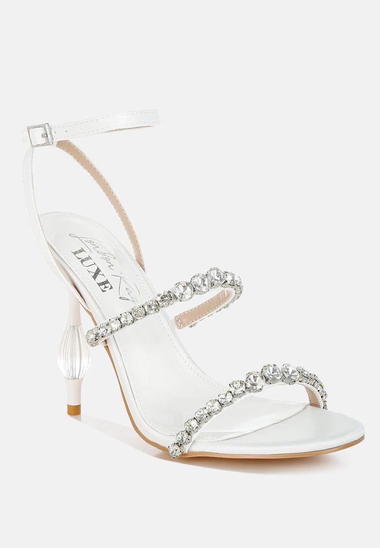 Aragon Diamante Embellished Fantasy Heel Sandals