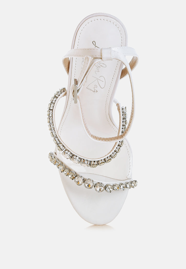 Aragon Diamante Embellished Fantasy Heel Sandals