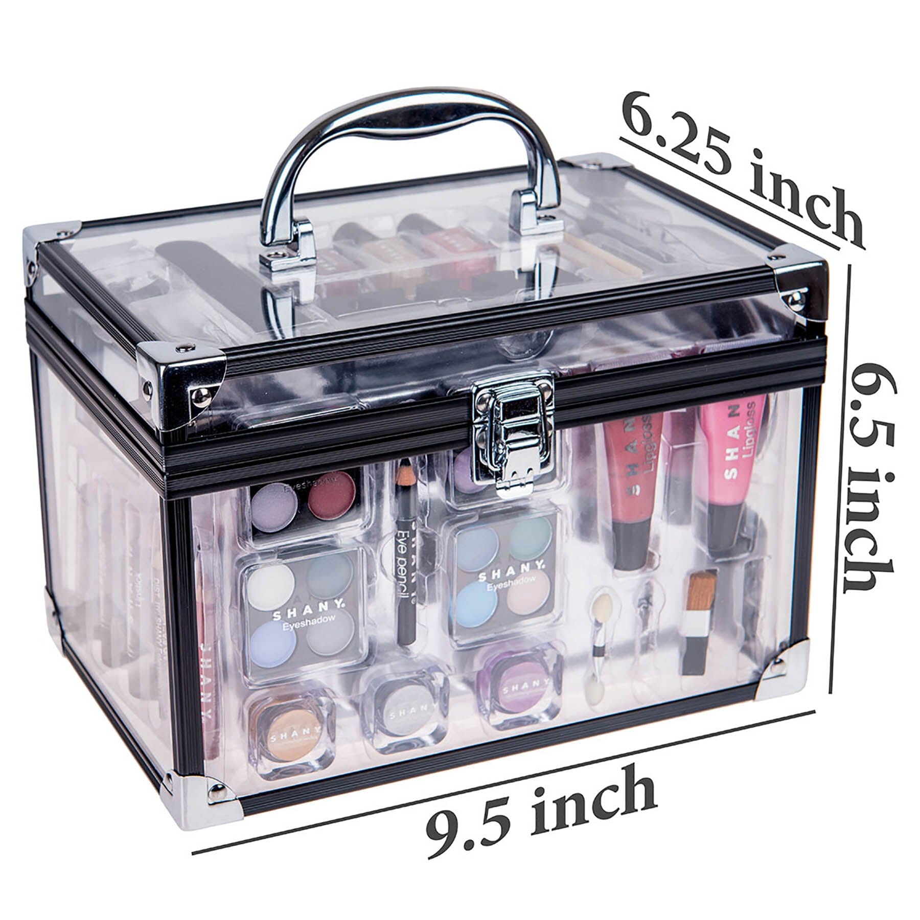 Carry All Trunk Makeup Set - Silver
