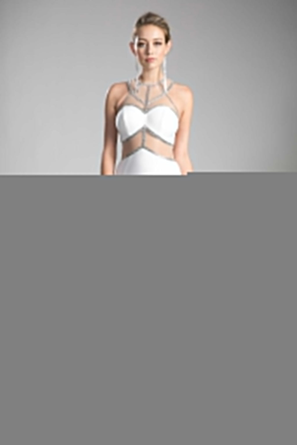 Beaded Stretch Knit Sheath Dress