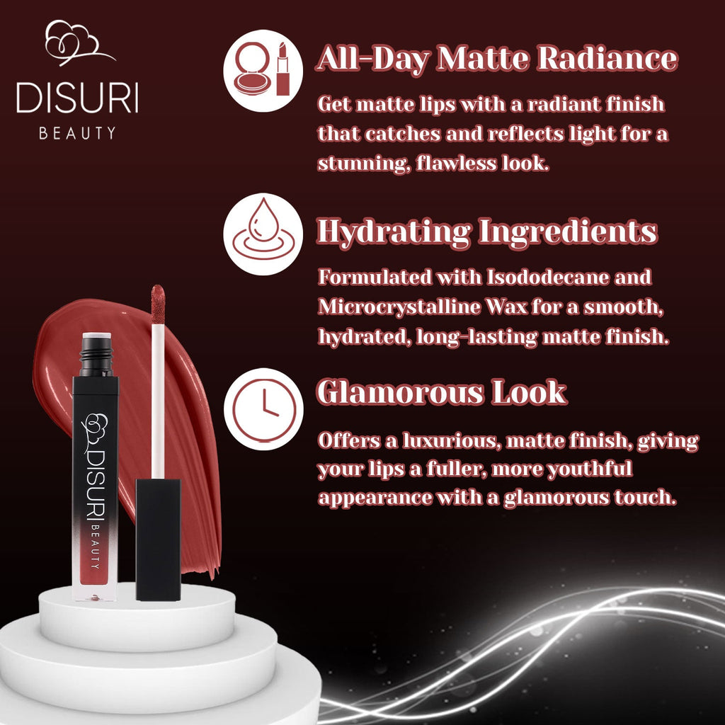 DISURI Beauty Liquid Lipstick - Devil in a New Dress