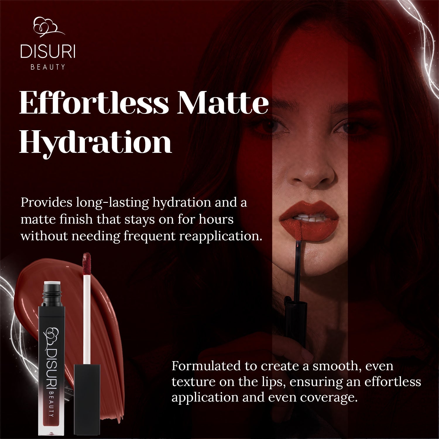 DISURI Beauty Liquid Lipstick - I Was Made For Loving You