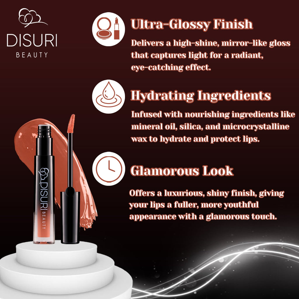 DISURI Beauty Glossy Blast Lip Gloss - Tropical Twist