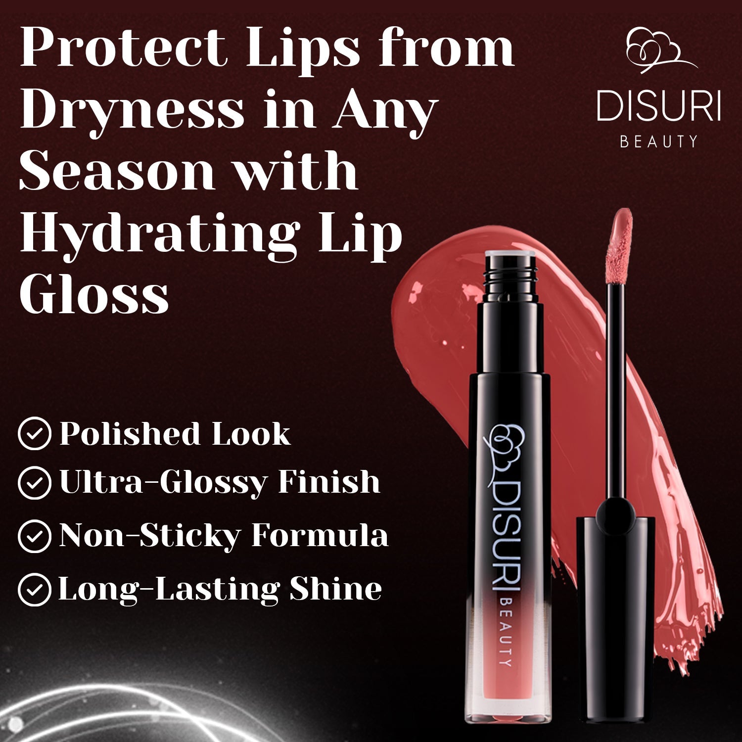 DISURI Beauty Glossy Blast Lip Gloss - Watermelon Rush