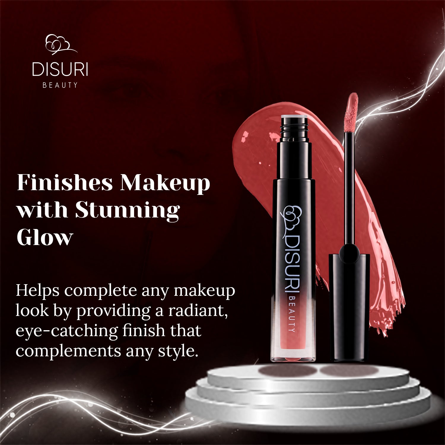 DISURI Beauty Glossy Blast Lip Gloss - Watermelon Rush