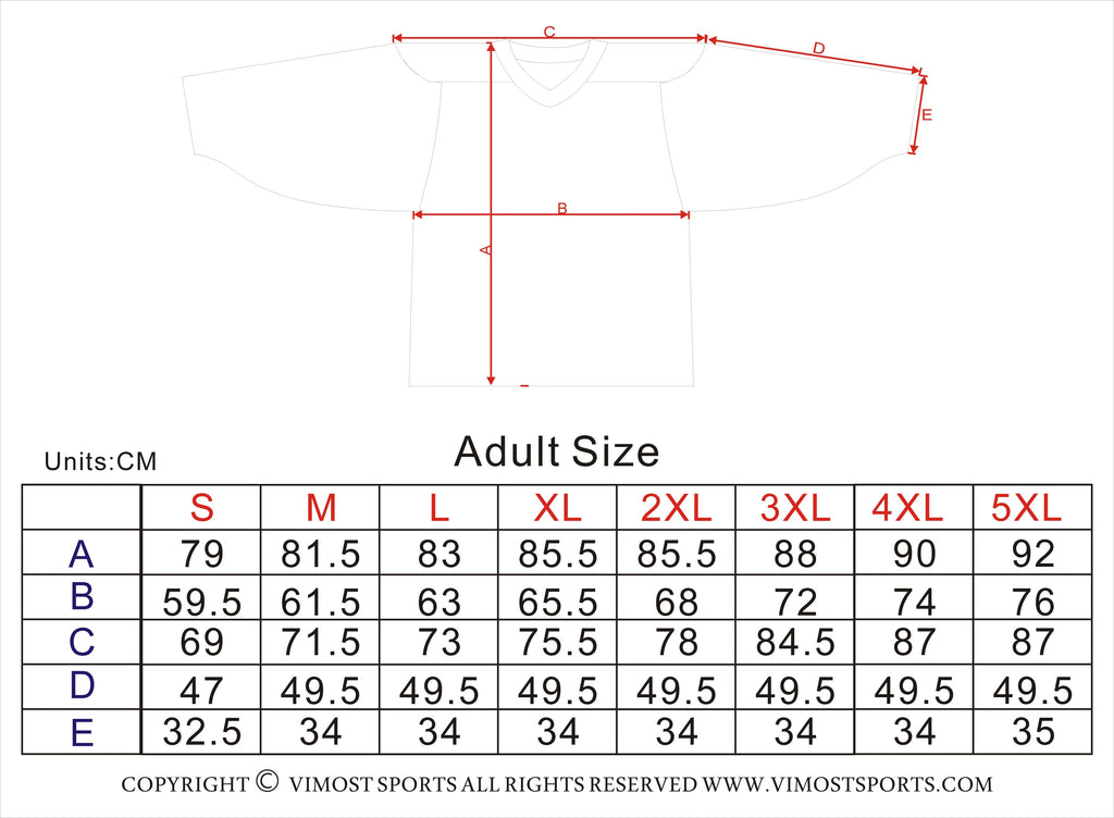 Sublimated AIHL Team Design Hockey Shirts