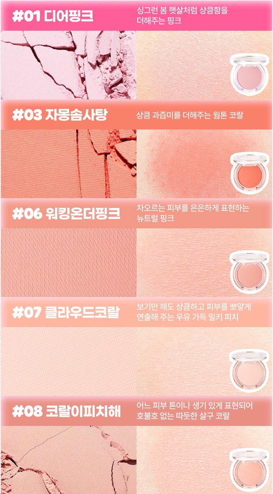 By Flower Blusher 08 Peach Coral