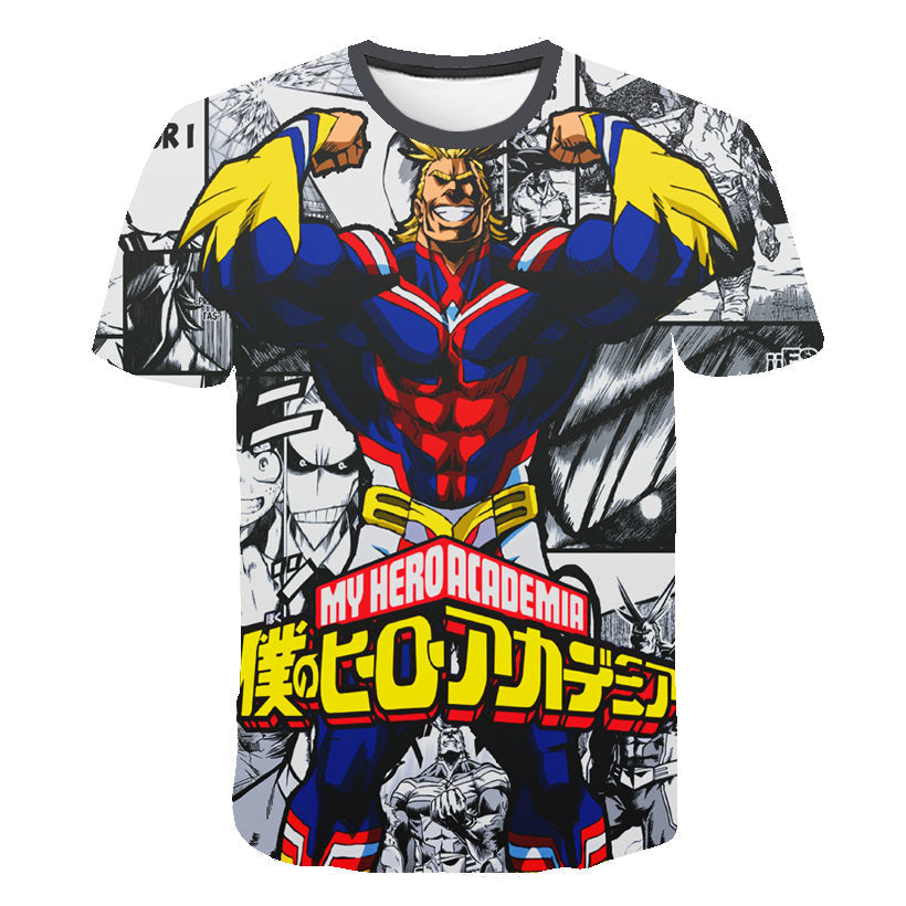 My Hero Academia Boku no hero Shirts 3D Print T shirt Hipster Cosplay Unisex tshirt Casual Boys Skateboard Hip-Hop
