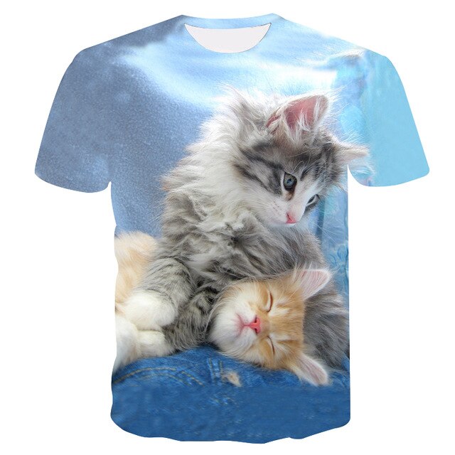 Hot Sell 3D printed Animal fox Women T shirts Summer Girls High Quality Cute color Casual short Sleeves Female Male Tshirts
