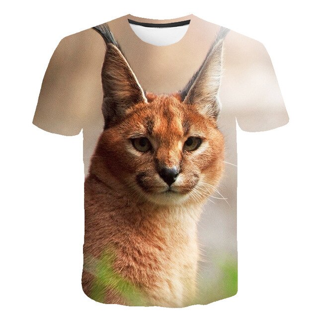 Hot Sell 3D printed Animal fox Women T shirts Summer Girls High Quality Cute color Casual short Sleeves Female Male Tshirts