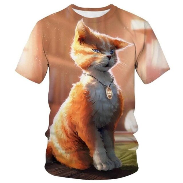 Hot Sell 3D printed Animal fox Women T shirts Summer Girls High Quality Cute color Casual short Sleeves Female Male Tshirts