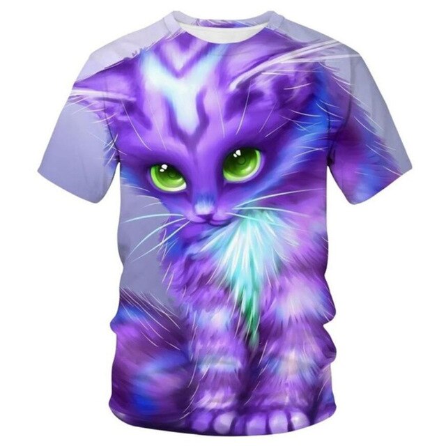 Hot Sell 3D printed Animal fox Women T shirts Summer Girls High Quality Cute color Casual short Sleeves Female Male Tshirts