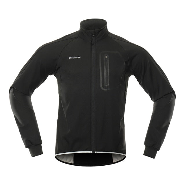 Cycling Jacket Men Winter Thermal Softshell Windproof Waterproof Bike Jacket MTB Coat Bicycle Clothing Reflective